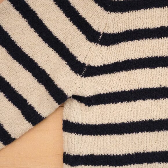 J.Crew Striped Turtleneck Sweater – Navy & Cream, XS - Picture 2 of 9